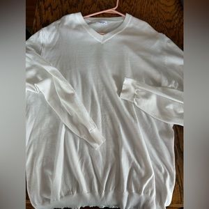 COOFANDY Men Casual V Neck Sweater Ribbed Knit Slim Fit Long Sleeve Pullover Top